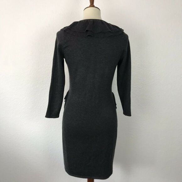 Calvin Klein Stretch Ruffled Button Front Sheath Dress - Picture 8 of 8